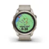fēnix® 7S Pro – Sapphire Solar Edition Dorado con correa de cuero color beige, nº ref: 010-02776-30 - Imagen 6