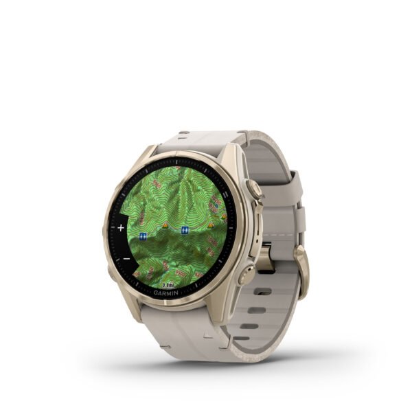 fēnix® 8 – 43 mm, AMOLED Sapphire, Dorado con correa de cuero color beige  nº ref: 010-02903-40 - Imagen 6