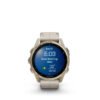 fēnix® 8 – 43 mm, AMOLED Sapphire, Dorado con correa de cuero color beige  nº ref: 010-02903-40 - Imagen 2