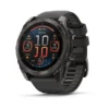 fēnix® 8 – 51 mm, AMOLED Sapphire, DLC de color gris carbón con correa de silicona negra  nº ref: 010-02905-21