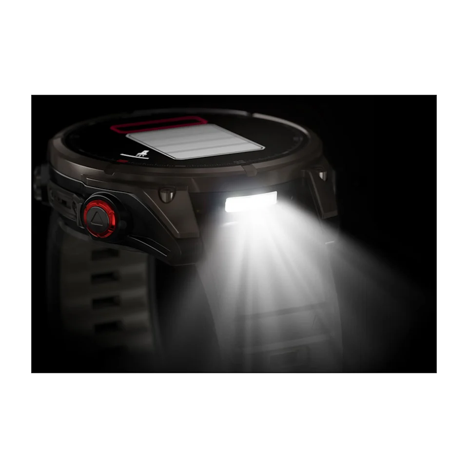 fēnix® 8 Pro – 47 mm, AMOLED Sapphire, Titanio con revestimiento de DLC con correa de silicona negra, Ref: 010-03198-01 - Imagen 7