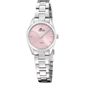 Lotus 2GETHER 19006/2 con esfera rosa claro y correa de acero