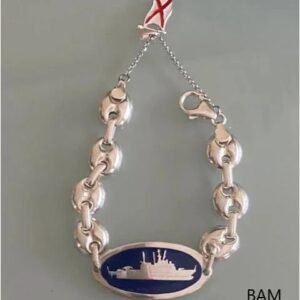 Pulsera calabrote BAM 8mm plata de ley 925 milesimas