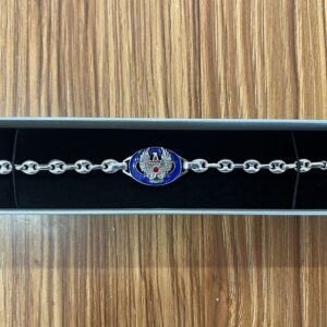 Pulsera de banderas plata de ley en multiples capas y alta calidad EMAD