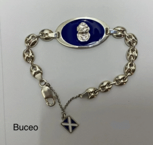 Pulsera calabrote Buceador 8mm plata de ley 925 milesimas