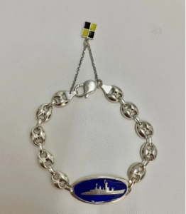 Pulsera calabrote Corbeta 8mm plata de ley 925 milesimas