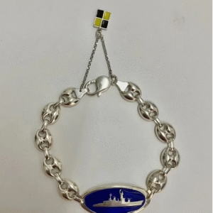 Pulsera calabrote Corbeta 8mm plata de ley 925 milesimas