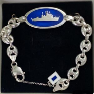 Pulsera calabrote Las Palmas, plata de ley 925 milesimas