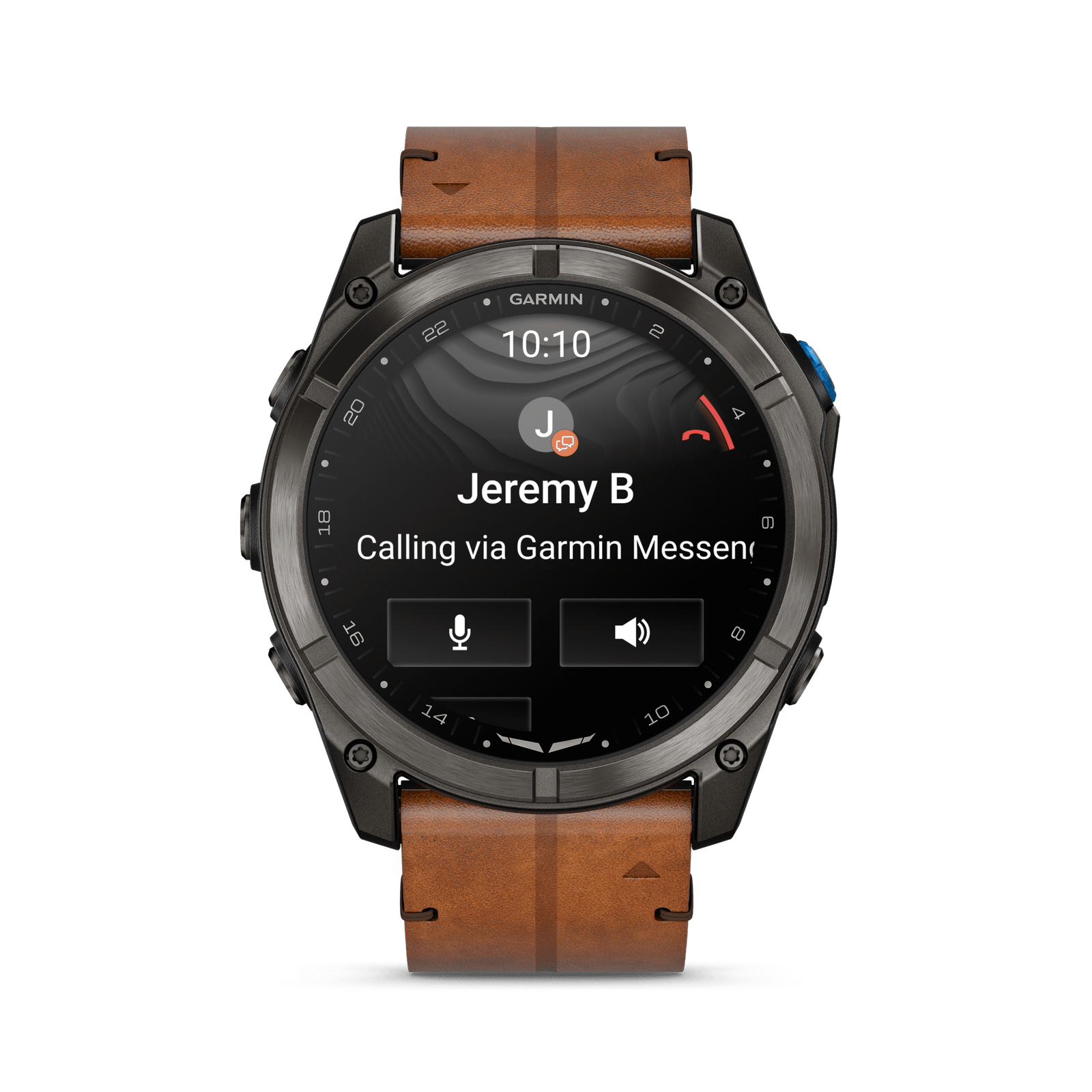 D2™ Mach 2 Pro Carbon Gray DLC Titanium with Chestnut Leather Band Ref: 010-03199-51 - Imagen 4