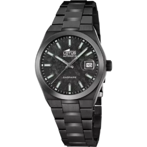 Reloj Lotus Automatic 19063/1 negro brazalete de acero inoxidable