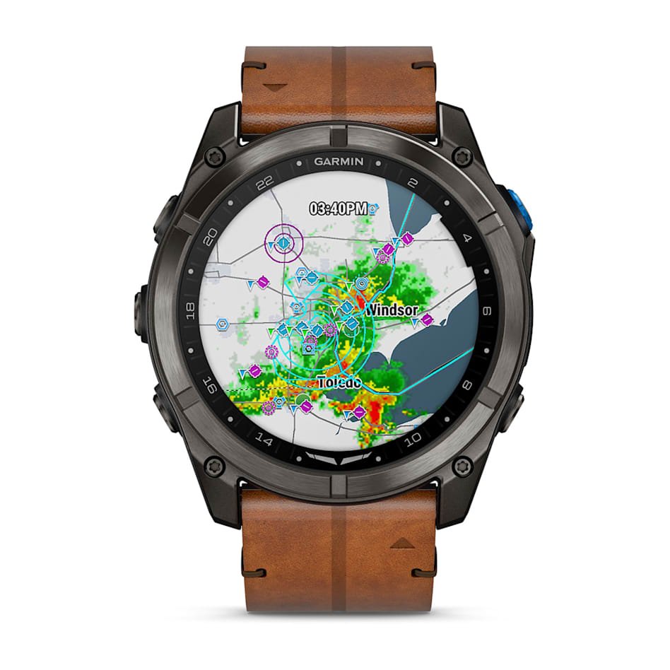 D2™ Mach 2 Pro Carbon Gray DLC Titanium with Chestnut Leather Band Ref: 010-03199-51 - Imagen 7