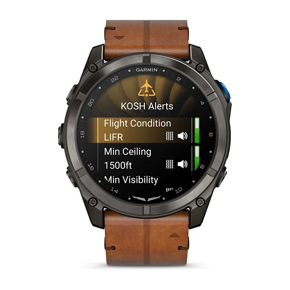 D2™ Mach 2 Pro Carbon Gray DLC Titanium with Chestnut Leather Band Ref: 010-03199-51 - Imagen 9