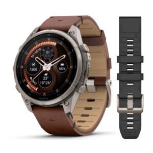 fēnix® 9 Pro – inReach®, 51mm Amoled Titanio con correa de cuero en marrón, nº ref: 010-04337-41