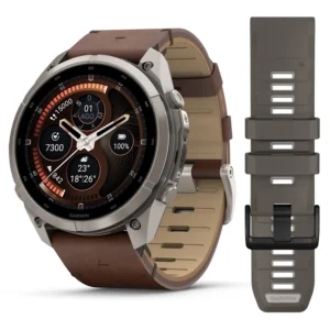 fēnix® 9 Pro – inReach®, 51mm Amoled Titanio con correa de cuero en marrón, nº ref: 010-04337-41