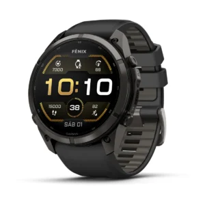 fēnix® 9 Pro – 51mm Titanio con revestimiento de DLC gris carbón con correa de silicona en negro Nº ref: 010-04337-16