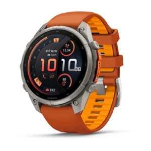 fēnix® 9 Pro – inReach®, 47mm Titanio con correa de silicona en naranja/naranja claro, nº ref: 010-04336-01