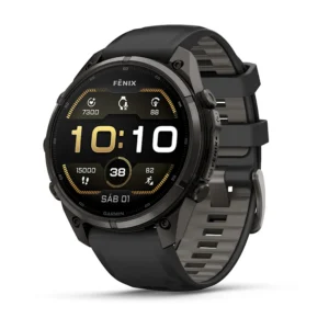 fēnix® 9 Pro – 47mm Titanio con revestimiento de DLC gris carbón con correa de silicona en negro, nº ref: 010-04336-16