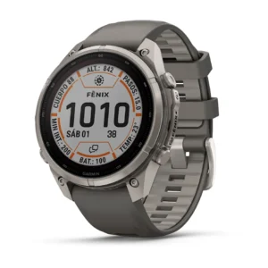 fēnix® 9 Pro – inReach®, Solar, 47mm Titanio con correa de silicona en gris, nº ref: 010-04338-01