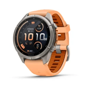 fēnix® 9 Pro – inReach®, 43mm Titanio con correa de silicona en salmón/naranja. nº Ref:010-04335-01