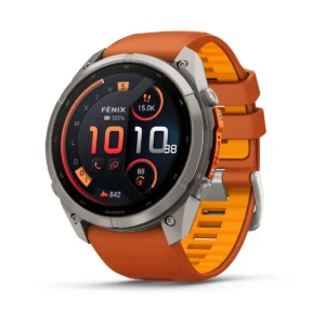 fēnix® 9 Pro – inReach®, 51mm Titanio con correa de silicona en naranja/naranja claro, nº ref: 010-04337-01