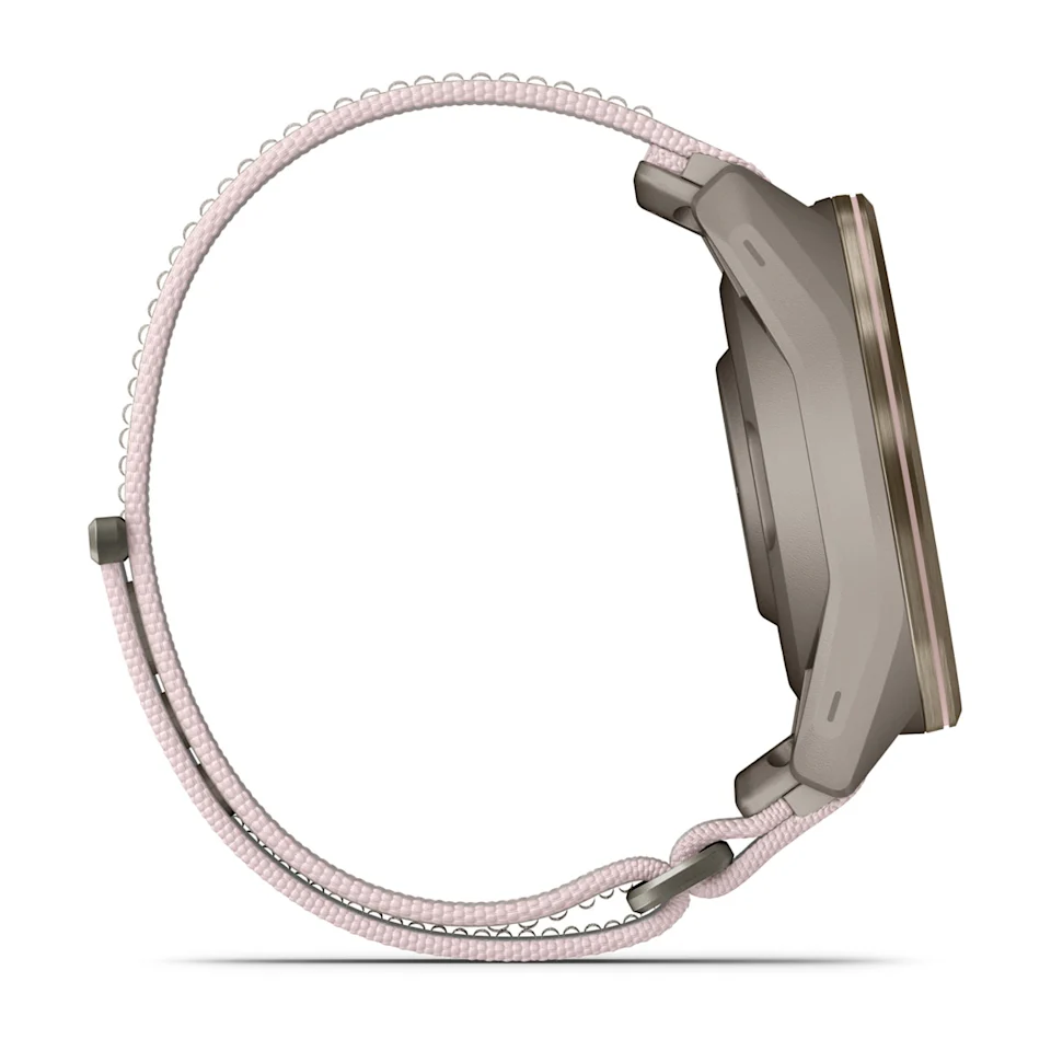 Approach® S72 – 43 mm Bisel de titanio en dorado/rosa con correa de tela ComfortFit Gris claro/rosa ,nº ref: 010-04147-04 - Imagen 3