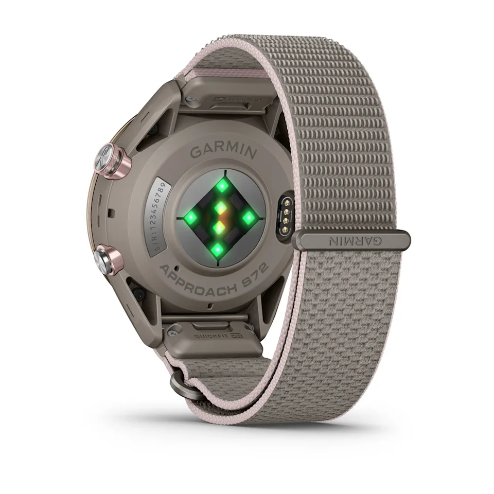 Approach® S72 – 43 mm Bisel de titanio en dorado/rosa con correa de tela ComfortFit Gris claro/rosa ,nº ref: 010-04147-04 - Imagen 12
