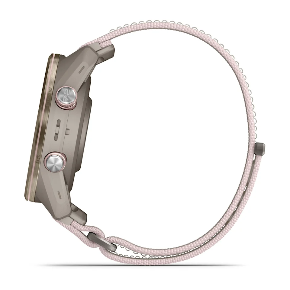 Approach® S72 – 43 mm Bisel de titanio en dorado/rosa con correa de tela ComfortFit Gris claro/rosa ,nº ref: 010-04147-04 - Imagen 13